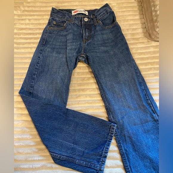 Levi's Relaxed Fit Dark Blue Boys Jeans - Picture 1 of 4
